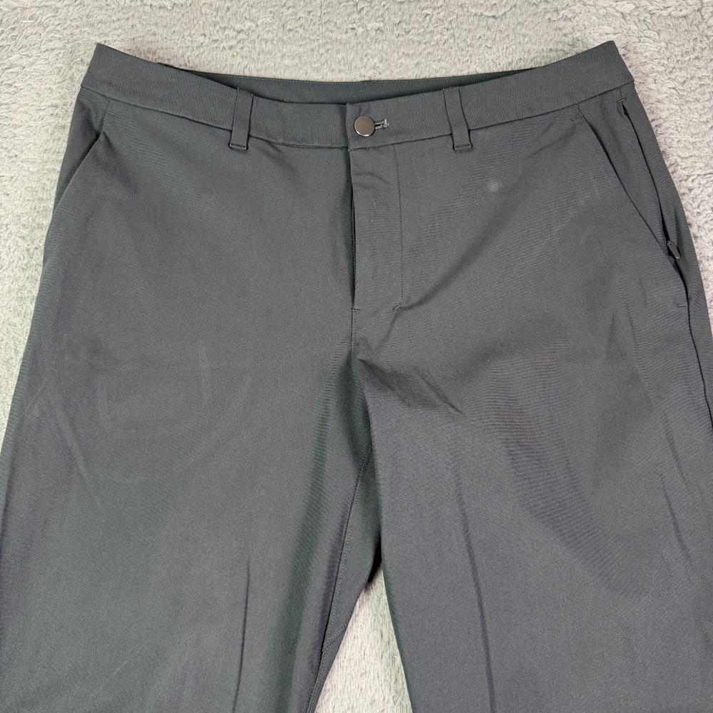 Lululemon ABC Slim Fit Pants 34x30 Dark Gray Warpstreme Stretch Golf M5AO4S